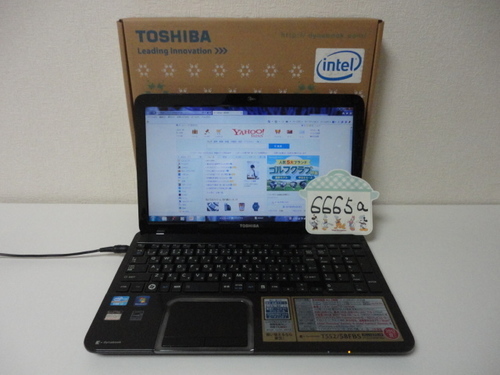 【美品】 ノートPC dynabook T552/58FBS 15.6(TFT/HD ワイド) メモリ8G HDD1TB（ハイスペックPC）
