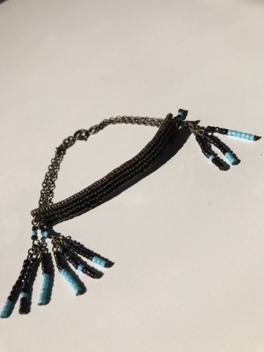 【新品未使用】イザベルマラン エトワール ISABEL MARANT ÉTOILE ターコイズブルービーズブレスレット 民族 難ありジャンク