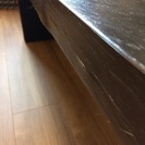 木製ローテーブル ブラックの画像