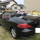 車検1年付き プジョー オープン 黒 4人乗りの画像
