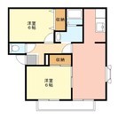 【犬伏下町　ゴールドハイツＡ（パナホーム施工）】お家賃１ヶ月無料！暮らしやすさを最優先した、ゆとりある２ＬＤＫプラン♪ - 佐野市
