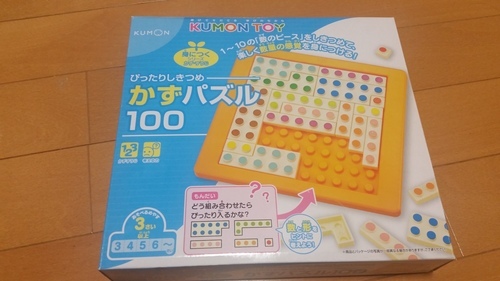 ぴったりしきつめ　かずパズル１００