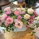 ガーデンの花を使ってのアレンジメントレッスン！