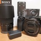 【新品同様超美品】α6000 ダブルズームレンズキット【SONY】