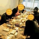 つまみ細工で作るポインセチアのオーナメントの画像