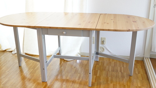 GAMLEBY ゲートレッグテーブル, チェアー２脚