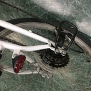 折りたたみ自転車　アウディ　白　２０インチの画像
