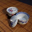有田焼のフタ付き小鉢ペアセット　新品