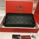 コーチ COACH  新品 未使用 送料無料 黒 F75000 長財布の画像