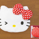 ◆新品★ﾊﾛｰｷﾃｨ★ﾁｬｰﾐｰﾌｪｲｽｸｯｼｮﾝ★座布団★ぬい...