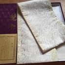 麗宝 袋帯 皇后美智子様 おしるし 龍炎文 西陣織の画像