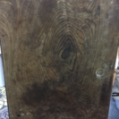 (取り引き中)テーブル レトロ 一枚板 折り畳み座卓の画像