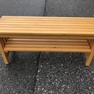 【中古】2人掛けベンチ　奥行27cm×横幅86cm×高さ40cm  ★直接お渡し★の画像