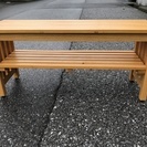 【中古】2人掛けベンチ　奥行27cm×横幅86cm×高さ40cm  ★直接お渡し★の画像