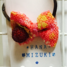 ちりめんヘアアクセサリーの画像