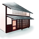 ゲストハウスの外観パース図を作成して下さいの画像