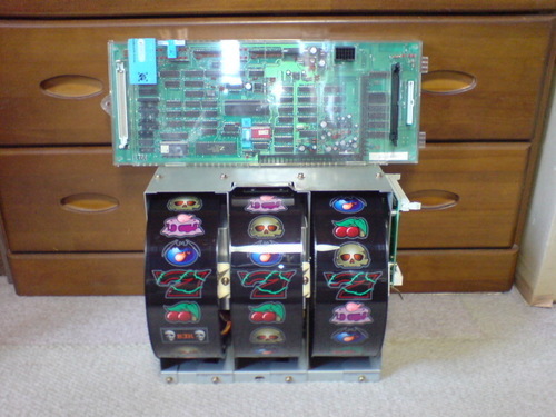 パチスロ実機 アルゼ 4号機 レトロ バイオメサイア LED化 載せ変えセット パネル付