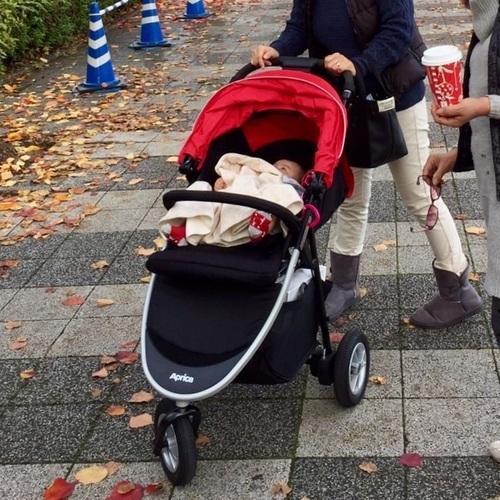 直接取引希望　スムーヴ アップリカ AB ベビーカーレインカバー&ひんやりシート付き