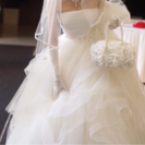ウェディングドレス、パニエセットの画像