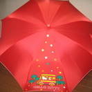 ハローキティ　キティちゃん　ジャンプ傘　赤　女の子の画像