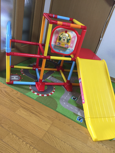 いないいないばあ ジャングルジム すべり台