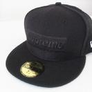 希少！ supreme boxlogo newera blk×blk