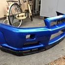 R34 GT-R Vspec2 Nur バンパー スポイラー 希少ニスモ絶版オイルクーラーダクトつきの画像
