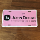 ジョンディアー JOHN DEERE サインプレート ピンク