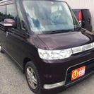 ご成約いただきました！大人気☆タントカスタム☆パープル☆AT,4WD☆即決車検2年付き！の画像