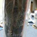 お気入りグラス等への彫刻の画像