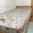 シングルベッド【無印良品】マットレス付きの画像