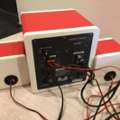 NEXTONES　NA-003　レッド＆ホワイト　2.1スピーカーの画像