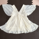 ★ダズリン★ワッシャー加工シフォンレースチュニック