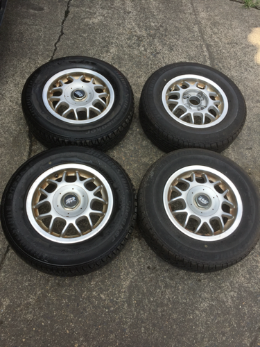 185/70r13夏タイヤ4本アルミセット