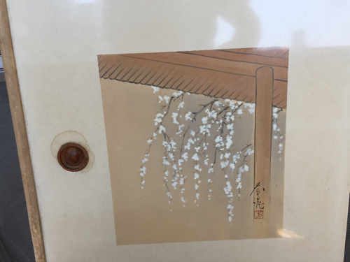 襖絵 春光作 肉筆 四枚セット