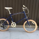 売切◆新車☆お洒落　ミニベロ　クラッカー２０インチ 　ブルー（オーシャンネイビー）の画像