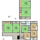 羽犬塚駅　二階建て一軒家（戸建て）　賃貸６ＬＤＫ　駐車場2台　D...