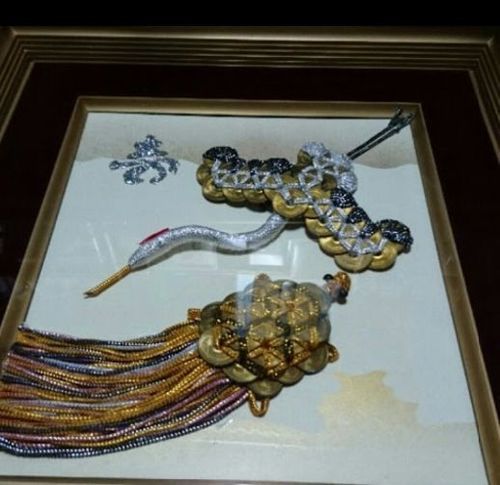 貴重、珍品 5円玉アート 縁起物鶴亀 寿金銀セット (零) 久留米の