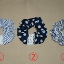 ハンドメイド　シュシュ 　アームバンド　どれでも1個100円／3...