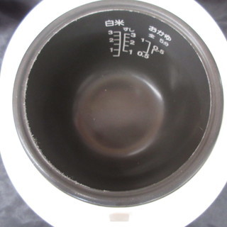【終】無印良品 M-RC5B 炊飯器 3合炊 炊飯容量0.54L ホワイト 電源ケーブル付き ξの画像