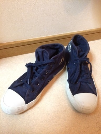 再値下げ！CONVERSE 23cm ネイビースニーカー