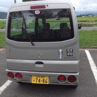 【値下げ！】車検取立てミニキャブバン4WD車中泊トランポキャンピングに！の画像