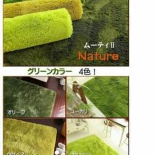 オシャレなグリーンラグの画像