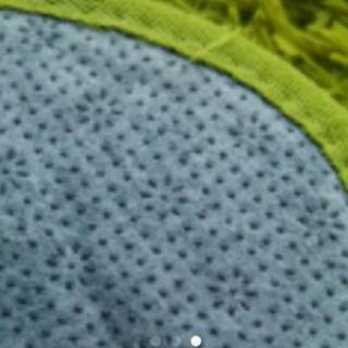 オシャレなグリーンラグの画像