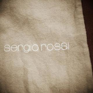 sergio rossi 保管袋 ベージュ セルジオロッシの画像