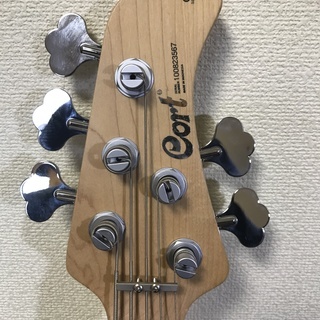 【9505】 cort GB75 ash 5弦ベース ホワイト 高コスパ CORT GB75 Jazz / MM 5-String Bass w/Gig Bag - White Blonde