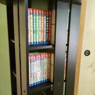 ※終了 収納力抜群！回転式オシャレ本棚 ！コミック200冊収納 の画像