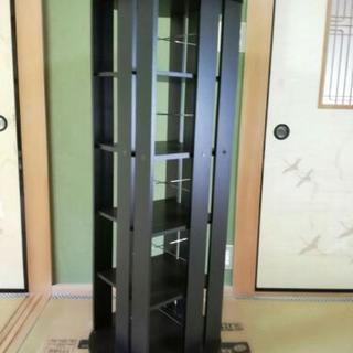 ※終了 収納力抜群！回転式オシャレ本棚 ！コミック200冊収納 の画像