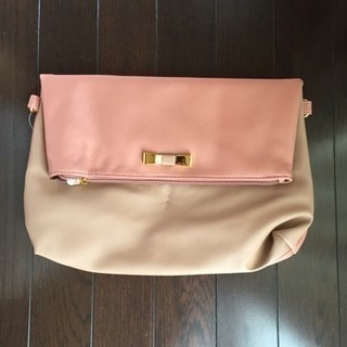 新品未使用  バイカラー2wayショルダーバックの画像