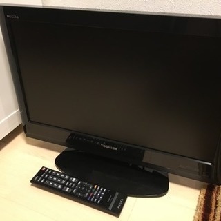 レグザ22型液晶テレビ、録画用1TBハードディスク付き！